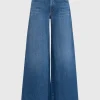 Wide-Leg Jeans mit offenem Saum