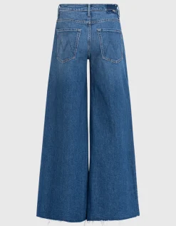 Wide-Leg Jeans mit offenem Saum