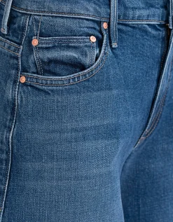 Wide-Leg Jeans mit offenem Saum