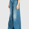 Wide-Leg Jeans mit Tunnelzug