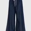 Wide-Leg Jeans Rhiannon mit Fransen