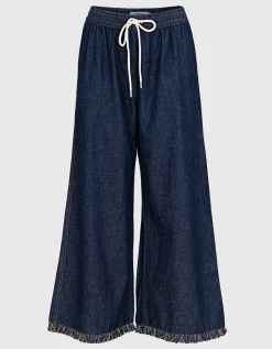 Wide-Leg Jeans Rhiannon mit Fransen