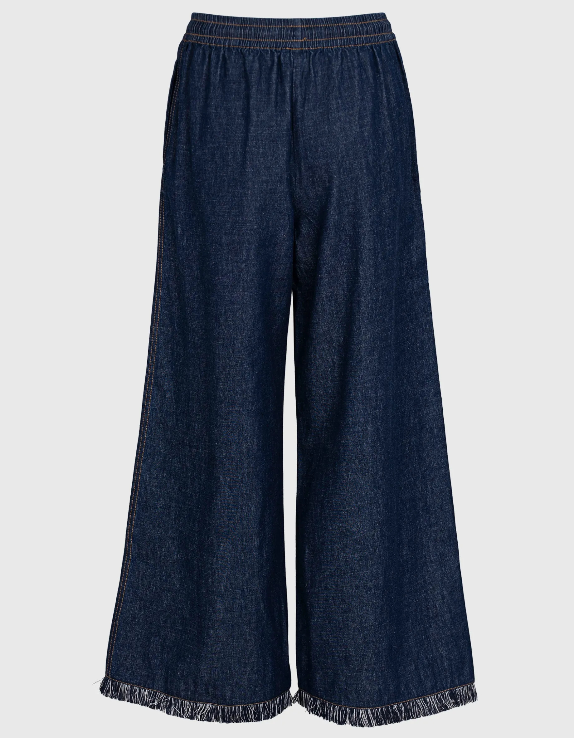 Wide-Leg Jeans Rhiannon mit Fransen