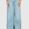 Wide-Leg Jeans Willow mit Leinen-Anteil