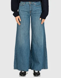 Wide-Leg Jeans Willow mit Leinen-Anteil