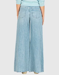 Wide-Leg Jeans Willow mit Leinen-Anteil