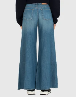 Wide-Leg Jeans Willow mit Leinen-Anteil