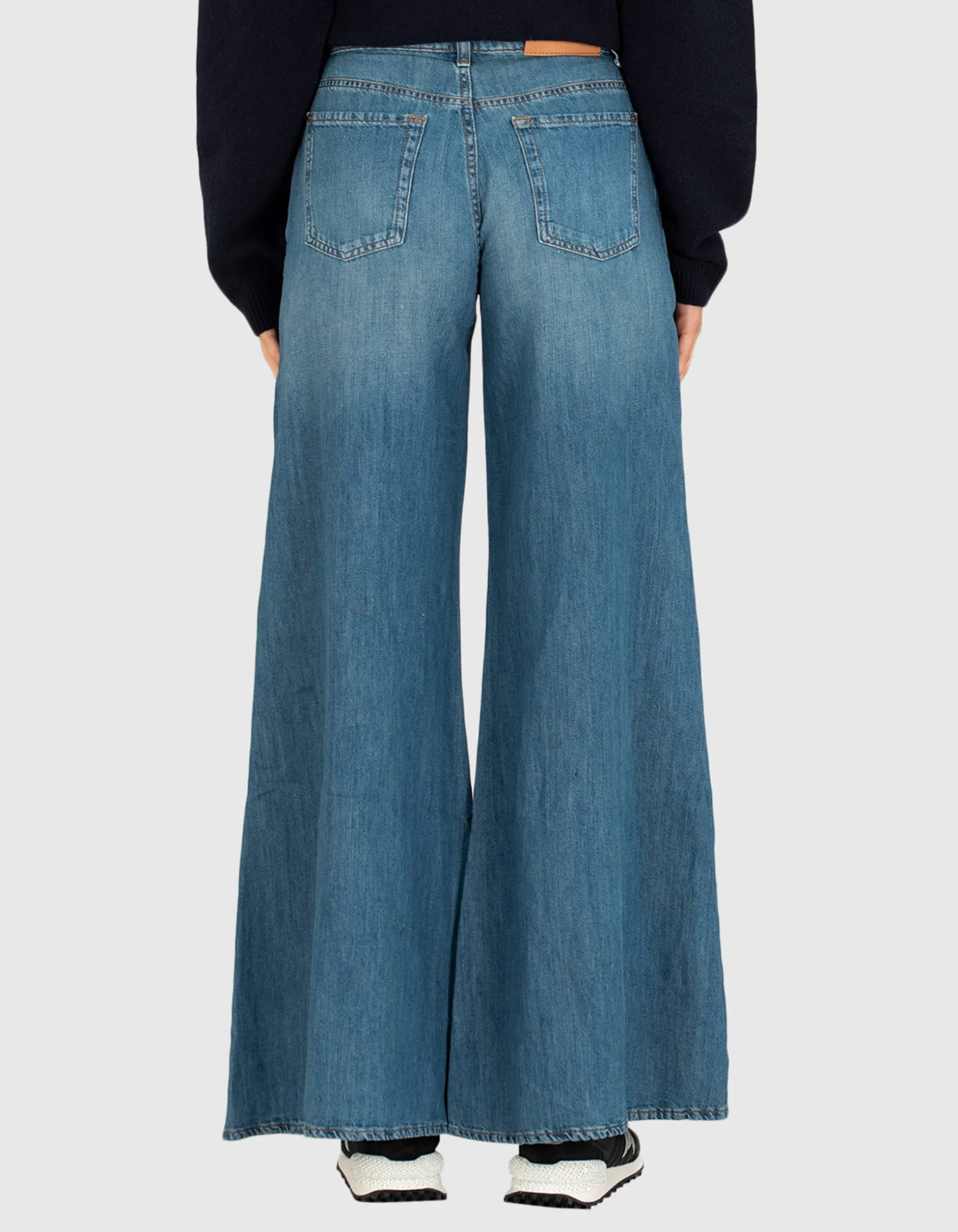 Wide-Leg Jeans Willow mit Leinen-Anteil