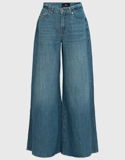 Wide-Leg Jeans Willow mit Leinen-Anteil