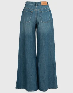 Wide-Leg Jeans Willow mit Leinen-Anteil