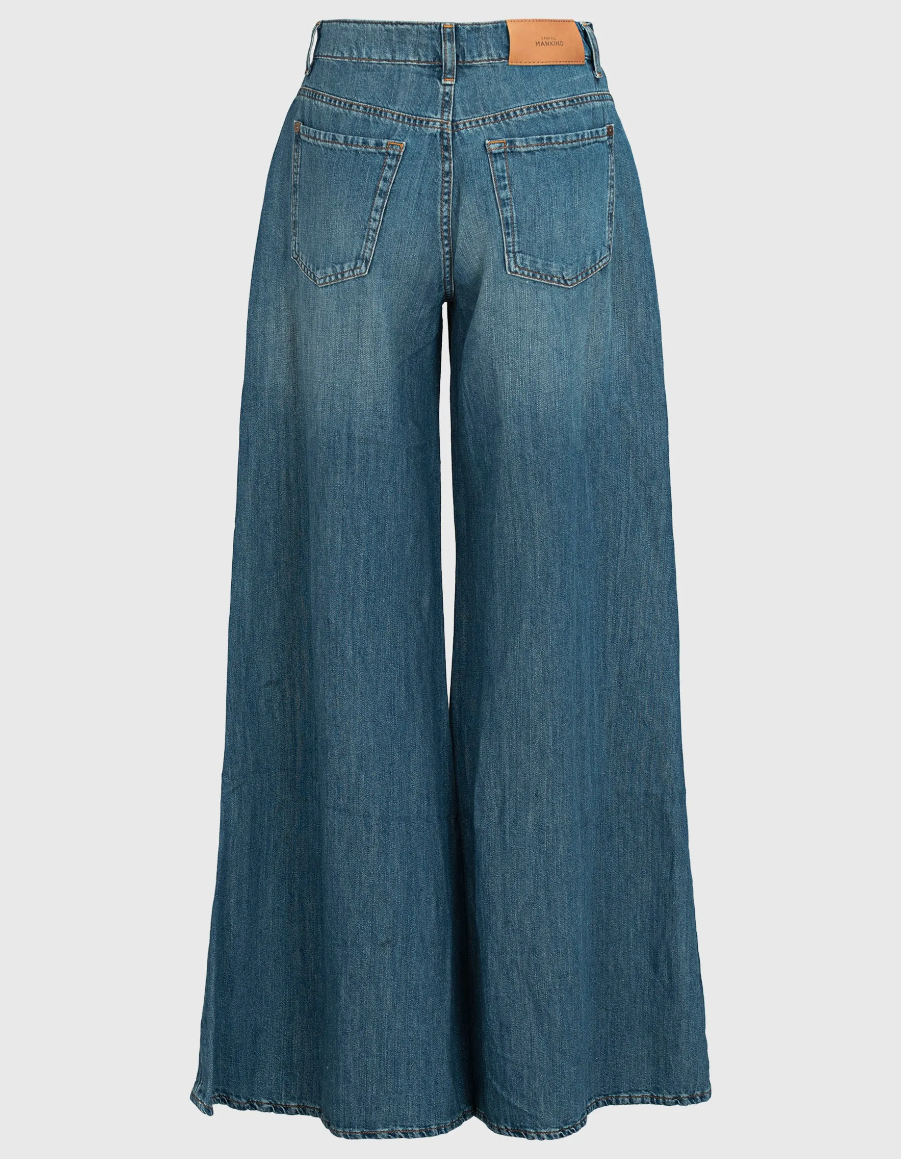 Wide-Leg Jeans Willow mit Leinen-Anteil