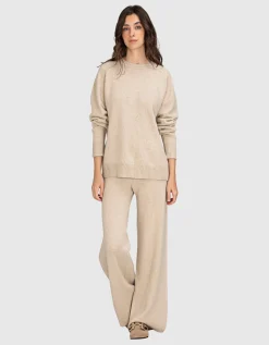Wide-Leg Kaschmir Hose