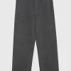 Wide-Leg Kaschmir Strickhose