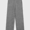 Wide-Leg Kaschmir-Strickhose