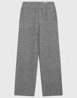 Wide-Leg Kaschmir-Strickhose