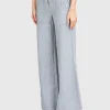 Wide-Leg Leinen Hose