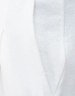 Wide-Leg Leinen-Bundfalten-Hose Plis