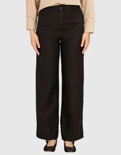 Wide-Leg Leinen-Hose