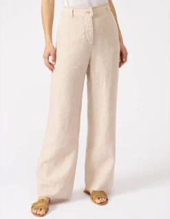 Wide-Leg Leinen-Hose
