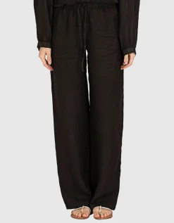 Wide-Leg Leinen-Hose