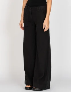 Wide-Leg Leinen-Hose