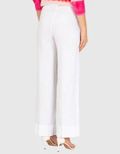 Wide-Leg Leinen-Hose