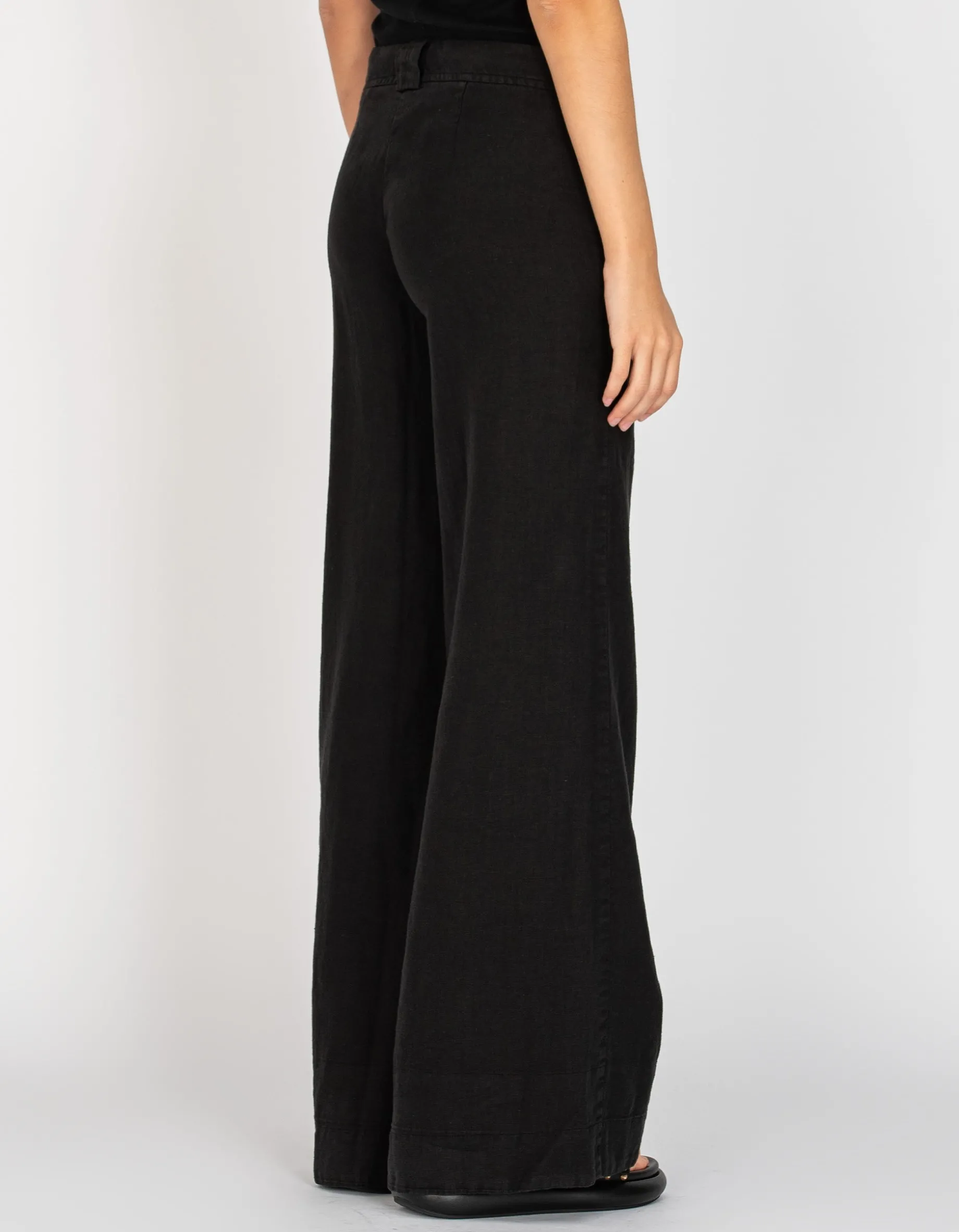 Wide-Leg Leinen-Hose