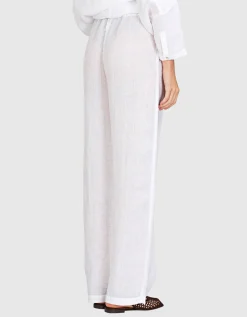 Wide-Leg Leinenhose