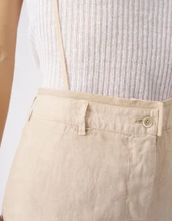 Wide-Leg Leinen-Hose