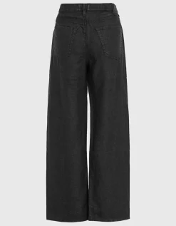 Wide-Leg Leinen-Hose Brynn mit Tunnelzug