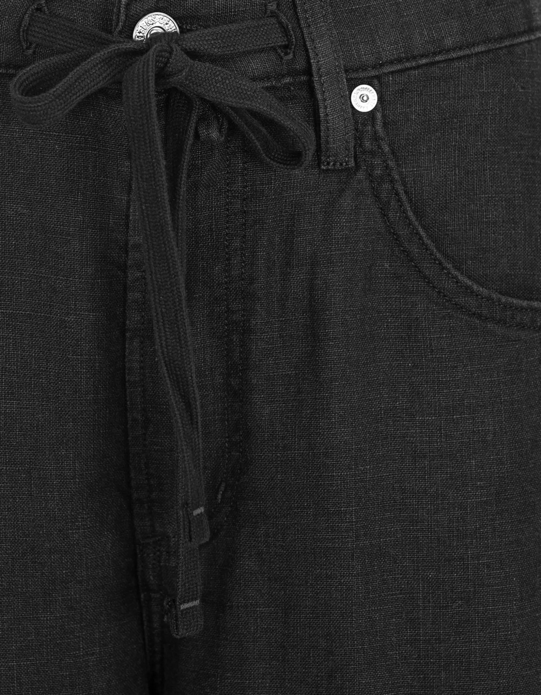 Wide-Leg Leinen-Hose Brynn mit Tunnelzug