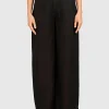 Wide-Leg Leinen-Mix Hose