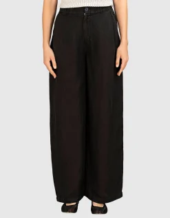 Wide-Leg Leinen-Mix Hose