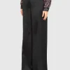 Wide-Leg Seiden-Hose