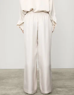 Wide-Leg Seiden-Hose