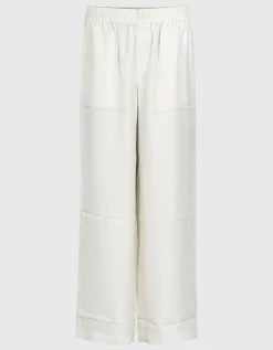 Wide-Leg Seiden-Hose