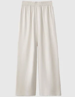 Wide-Leg Seiden-Hose
