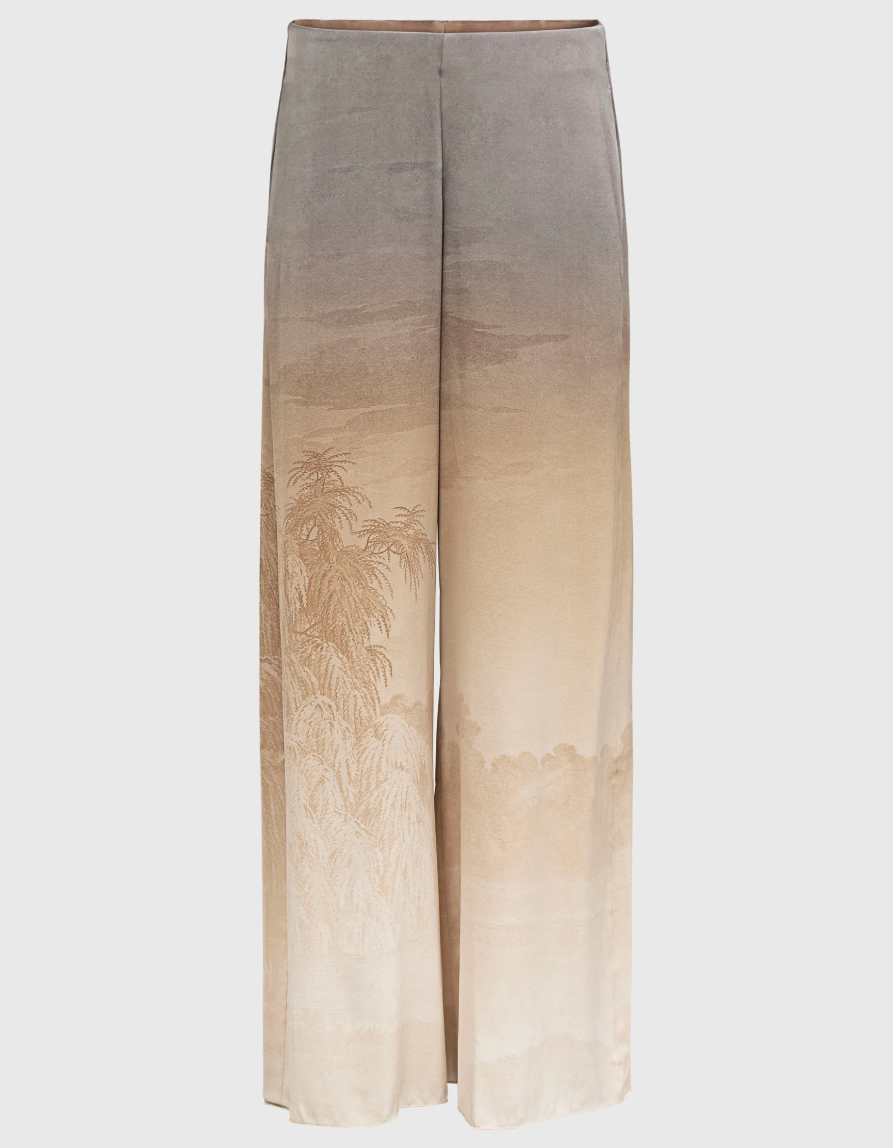 Wide-Leg Seiden-Hose