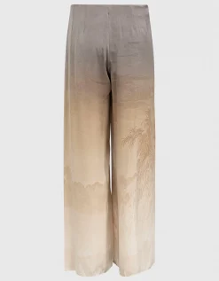 Wide-Leg Seiden-Hose