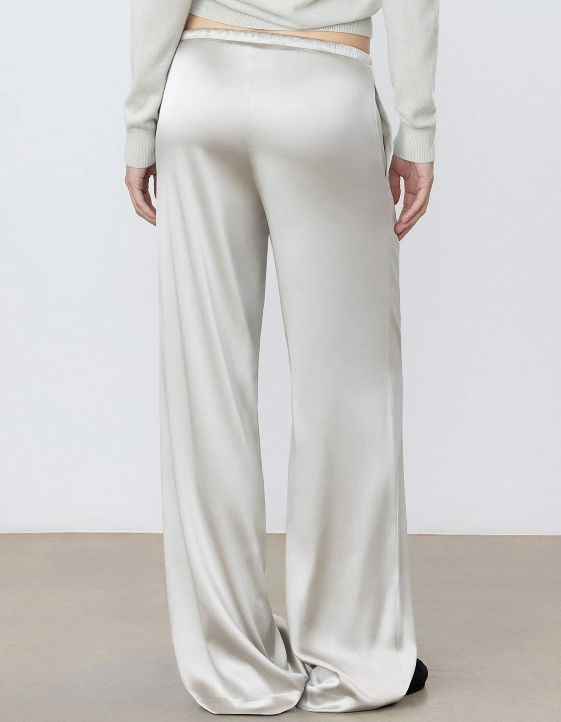 Wide-Leg Seiden-Hose Brody