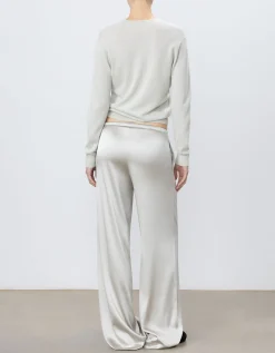 Wide-Leg Seiden-Hose Brody