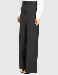 Wide-Leg Woll-Bundfaltenhose