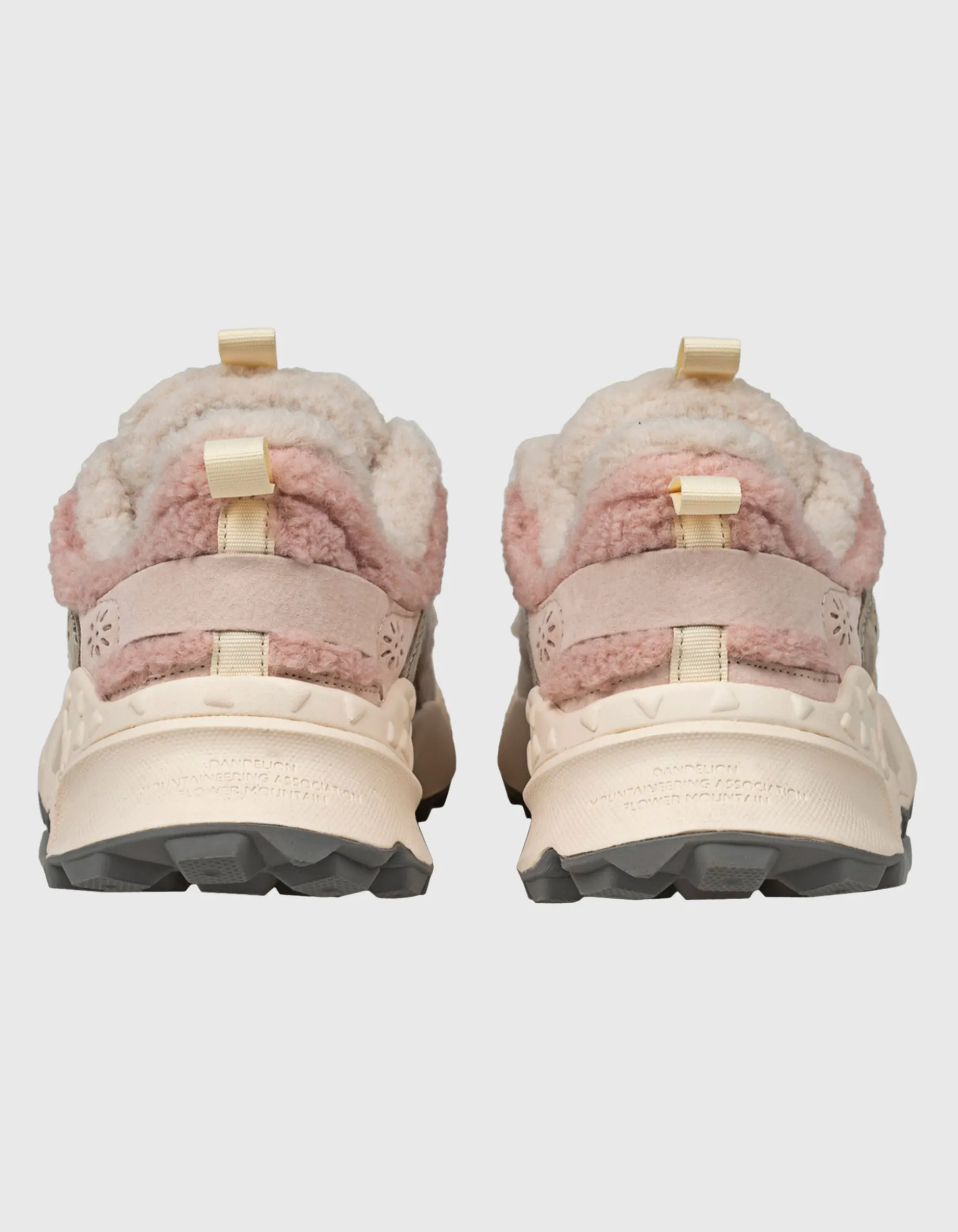 Wildleder-Sneaker mit Teddy-Fell