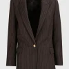 Woll-Blazer Diane mit Nadelstreifen