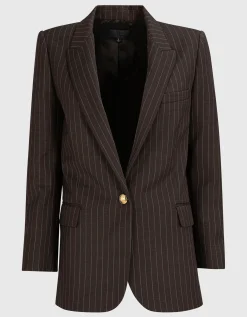 Woll-Blazer Diane mit Nadelstreifen