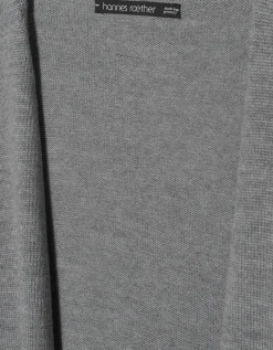 Woll-Cardigan mit aufgerolltem Saum