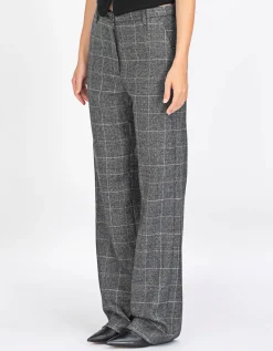 Woll-Chino Hose mit Effektgarn