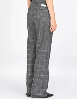 Woll-Chino Hose mit Effektgarn