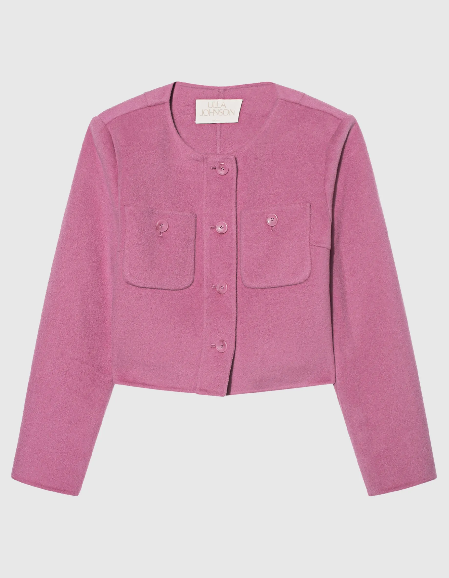 Woll-Kaschmir-Mix Blazer-Jacke mit Brusttaschen
