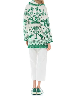 Woll-Mix Cardigan mit Bindegürtel